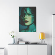 Wet Hair Glass Orb Portrait Wall Art & Canvas Print