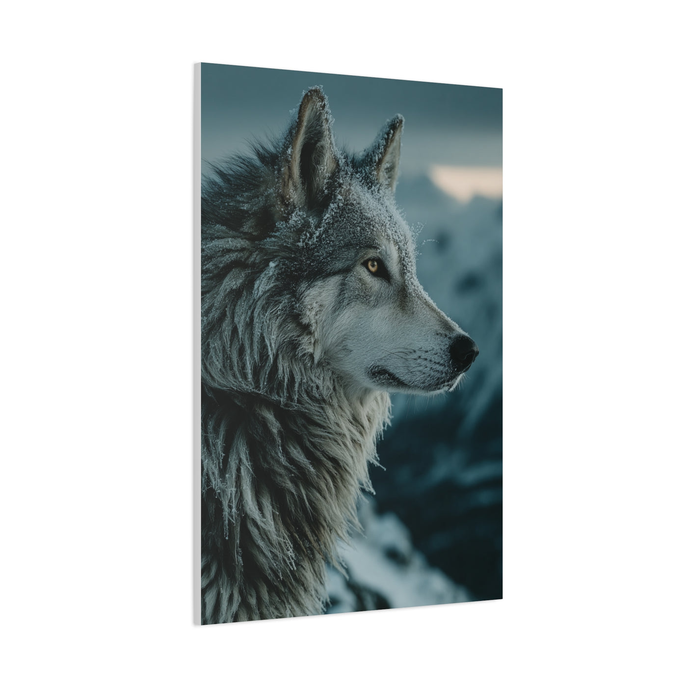 Siberian Husky Winter Ridge Portrait Wall Art & Canvas Print