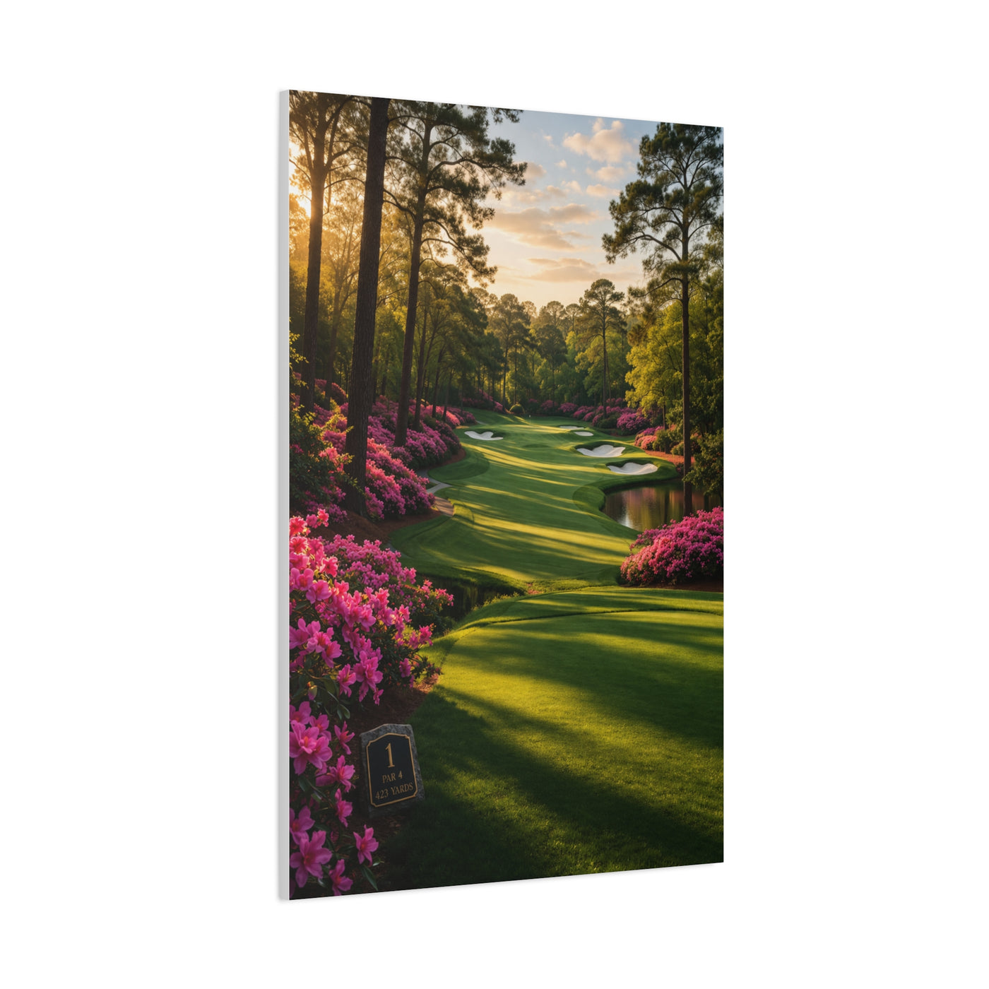 Championship Spring Azalea Golf Course Wall Art & Canvas Print