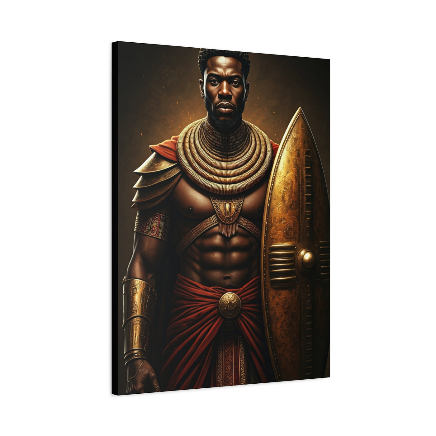 African Warrior Shield Legend Wall Art & Canvas Prints