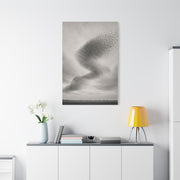 Murmuration Love Formation Monochrome Wall Art & Canvas Print