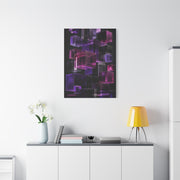 Floating Violet Glass Cubes Wall Art & Canvas Print