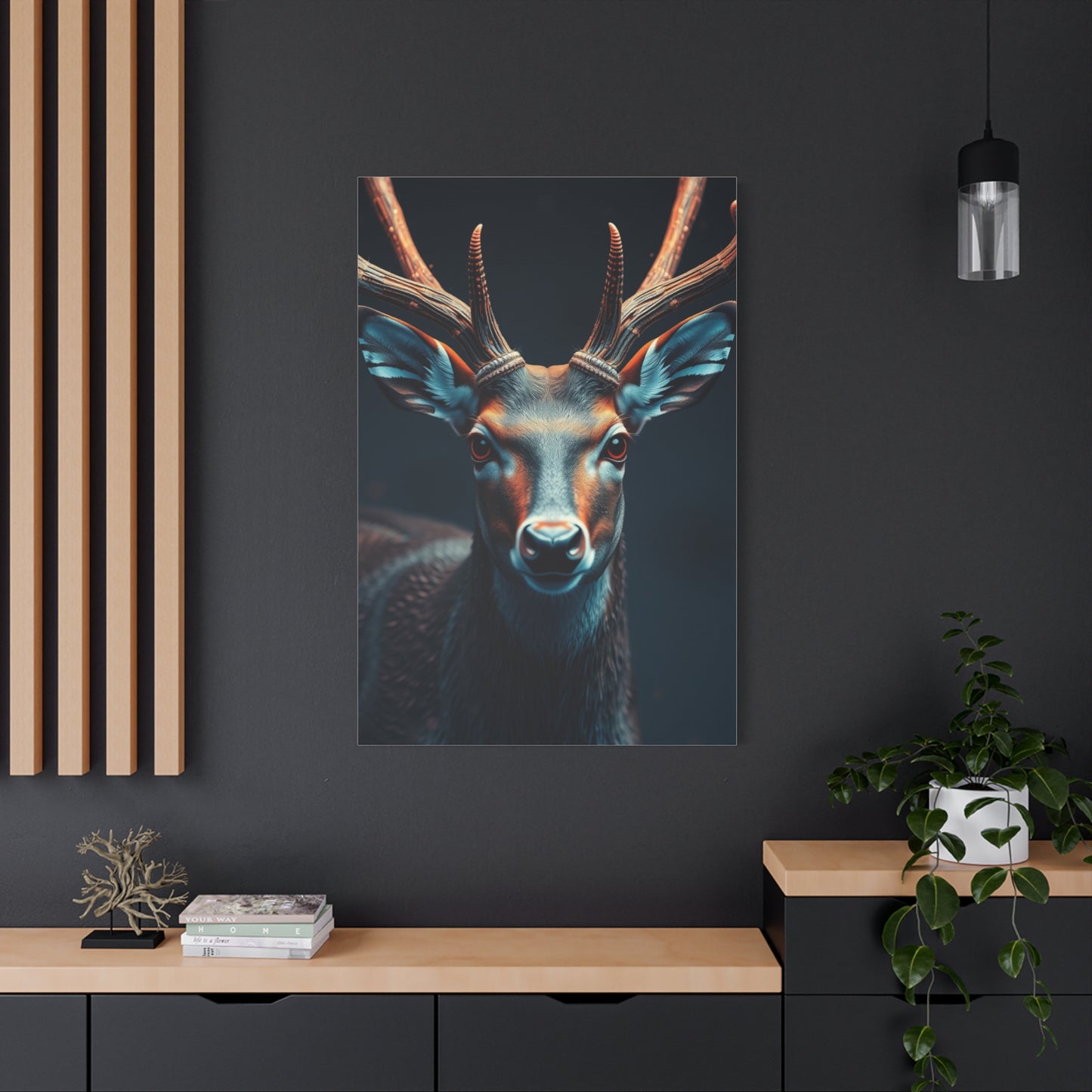 Majestic Antlers Tapestry Wall Art & Canvas Print