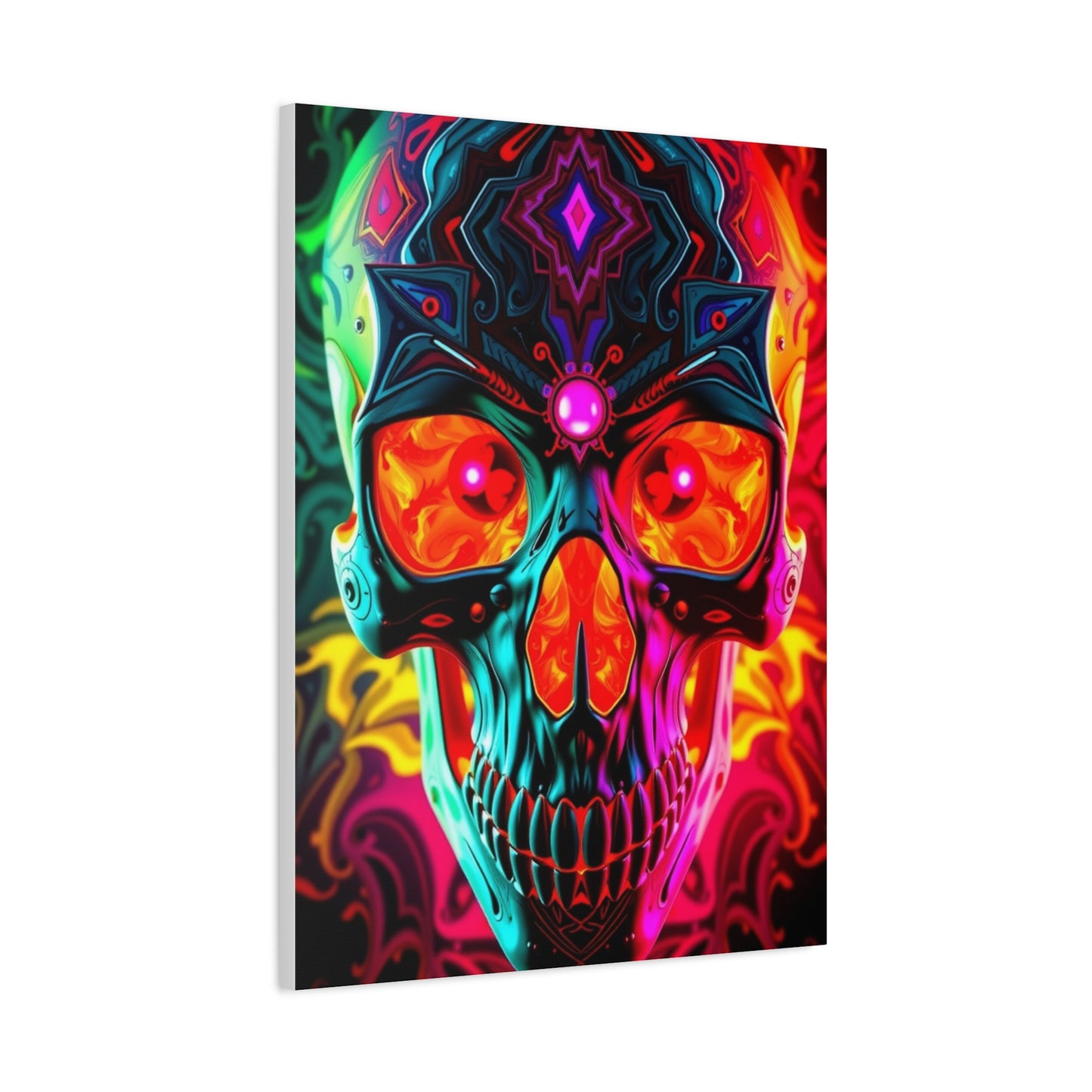 Supreme Art Of 3D Trippy Skull Art By Ali Gulec Art Collection Wall Art & Canvas Print