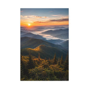 Great Smoky Mountains Sunrise Panorama Wall Art & Canvas Print