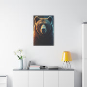 Warm & Cool Contrast Grizzly Portrait Wall Art & Canvas Prints