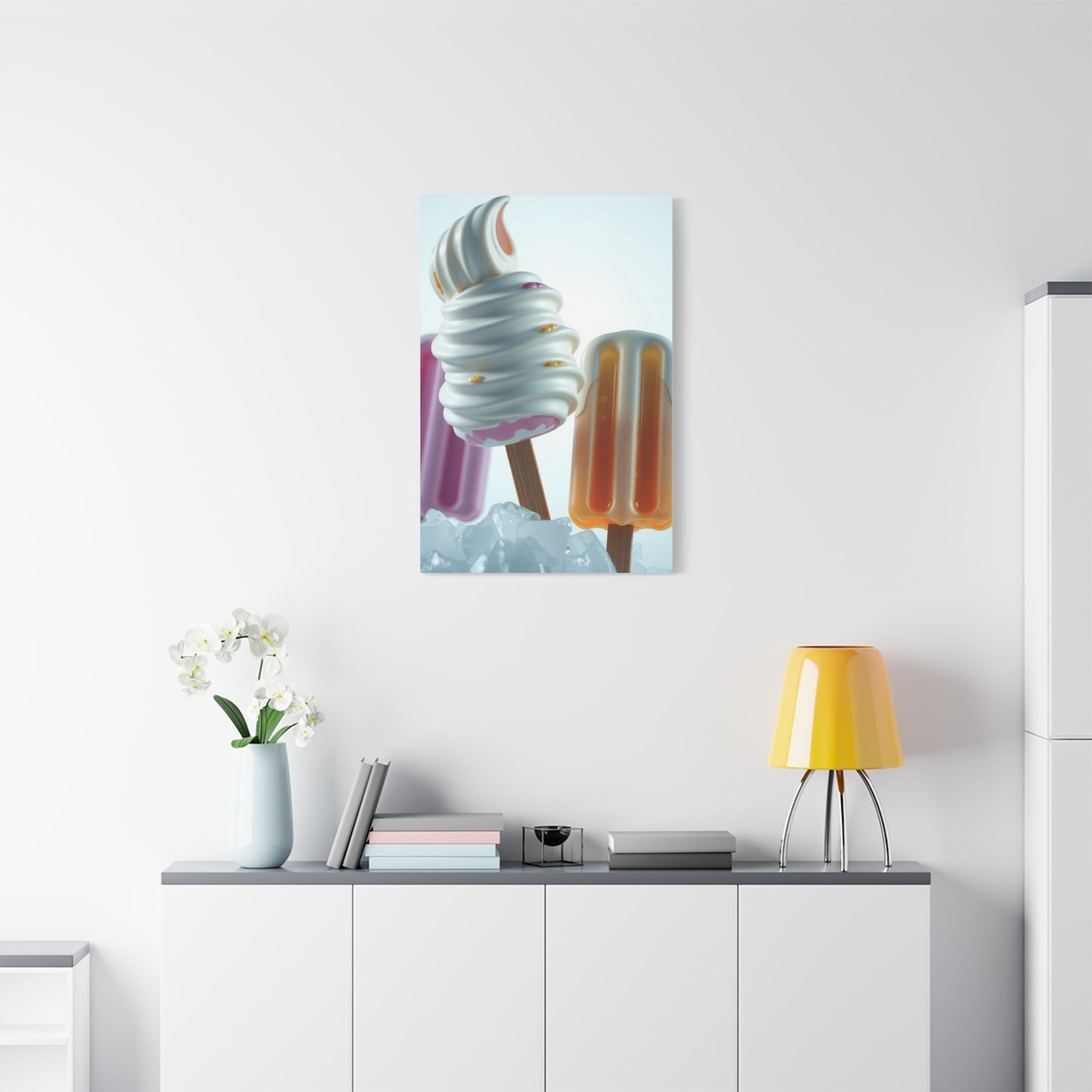 Ice Cream & Popsicle Art Supreme Canvas Wall Art & Canvas Print