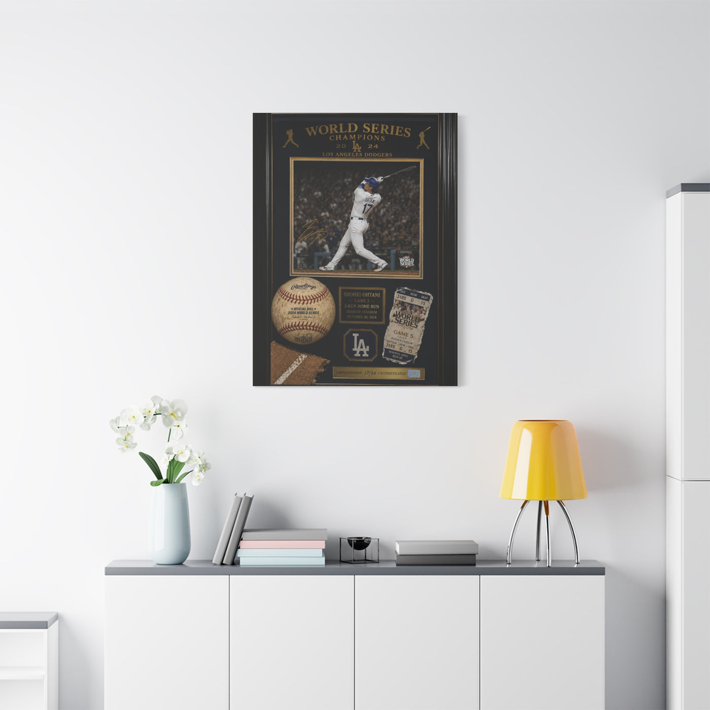 Shohei Ohtani World Series Memorabilia Sports Wall Art & Canvas Print