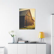 Sunlit Barn with Side Light Glow Wall Art & Canvas Prints