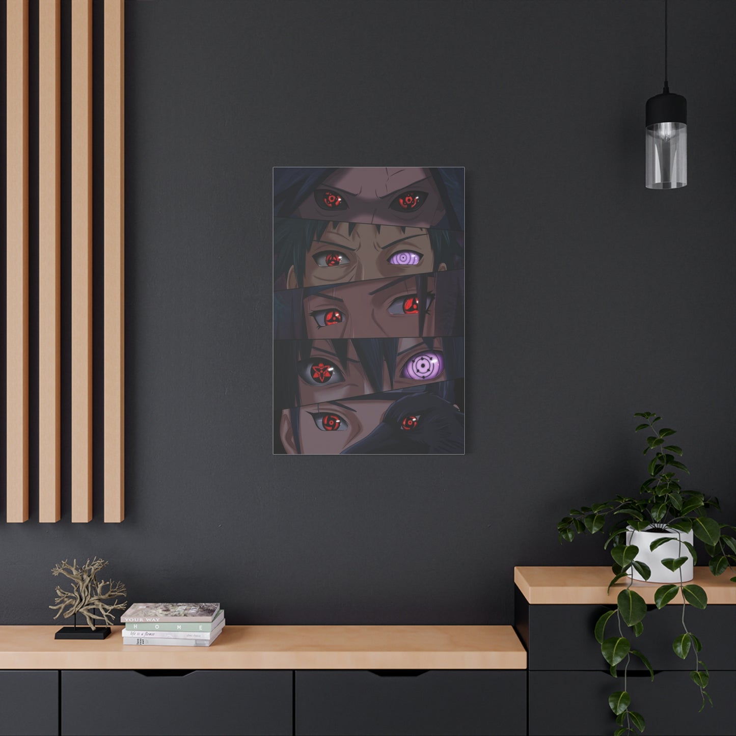Naruto Uchiha Visual Prowess Eyes Poster Wall Art & Canvas Print