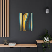 Vertical Gold Flow Abstract Wall Art & Canvas Prints