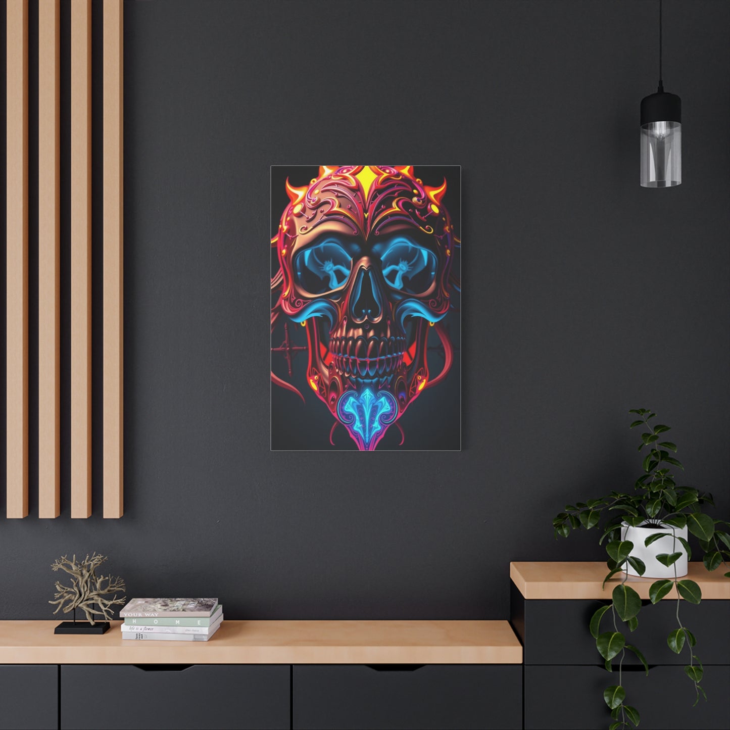 Supreme 3D Trippy Skull Art By Ali Gulec Art Wall Art & Canvas Print