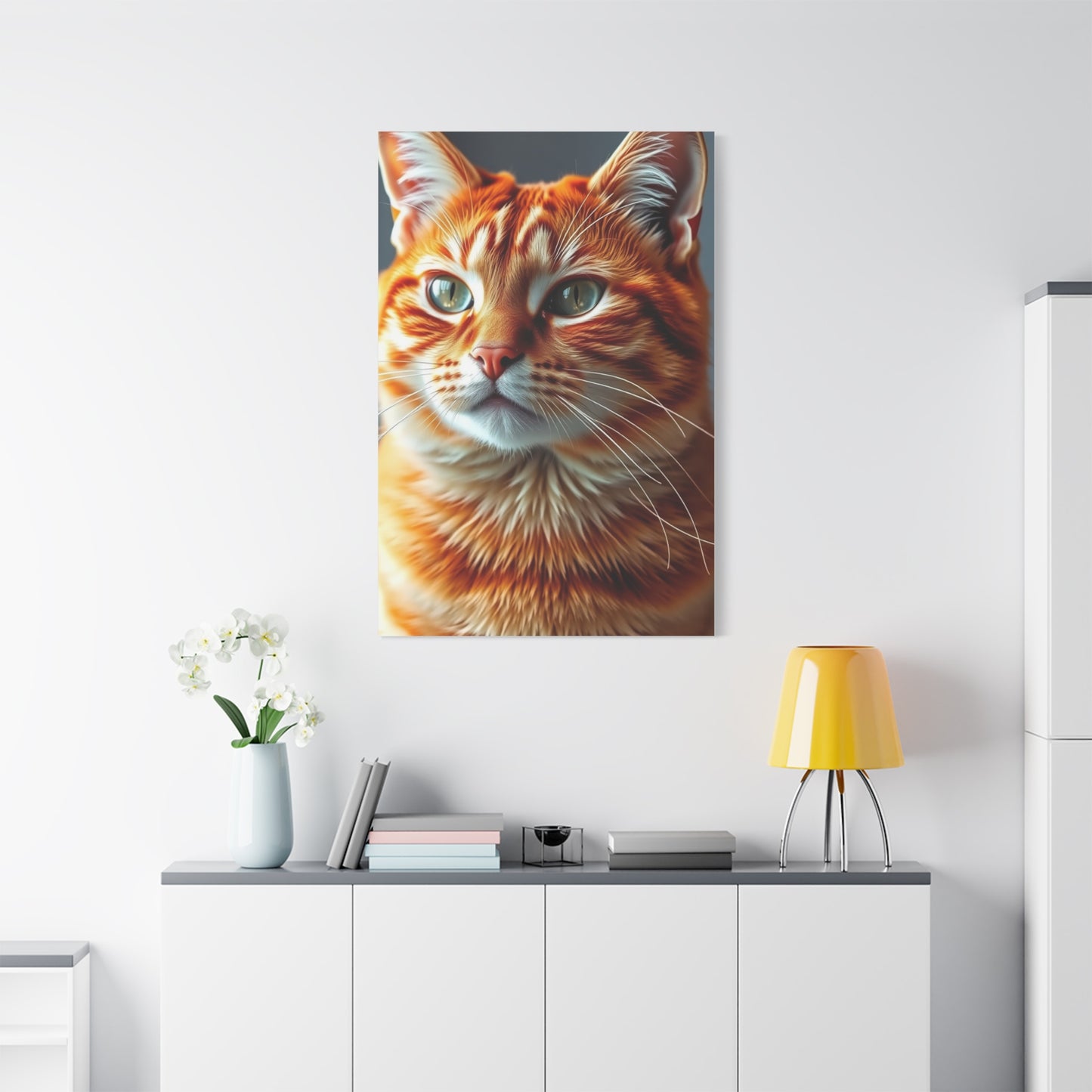 Elite Orange Cat Art Vision Wall Art & Canvas Print