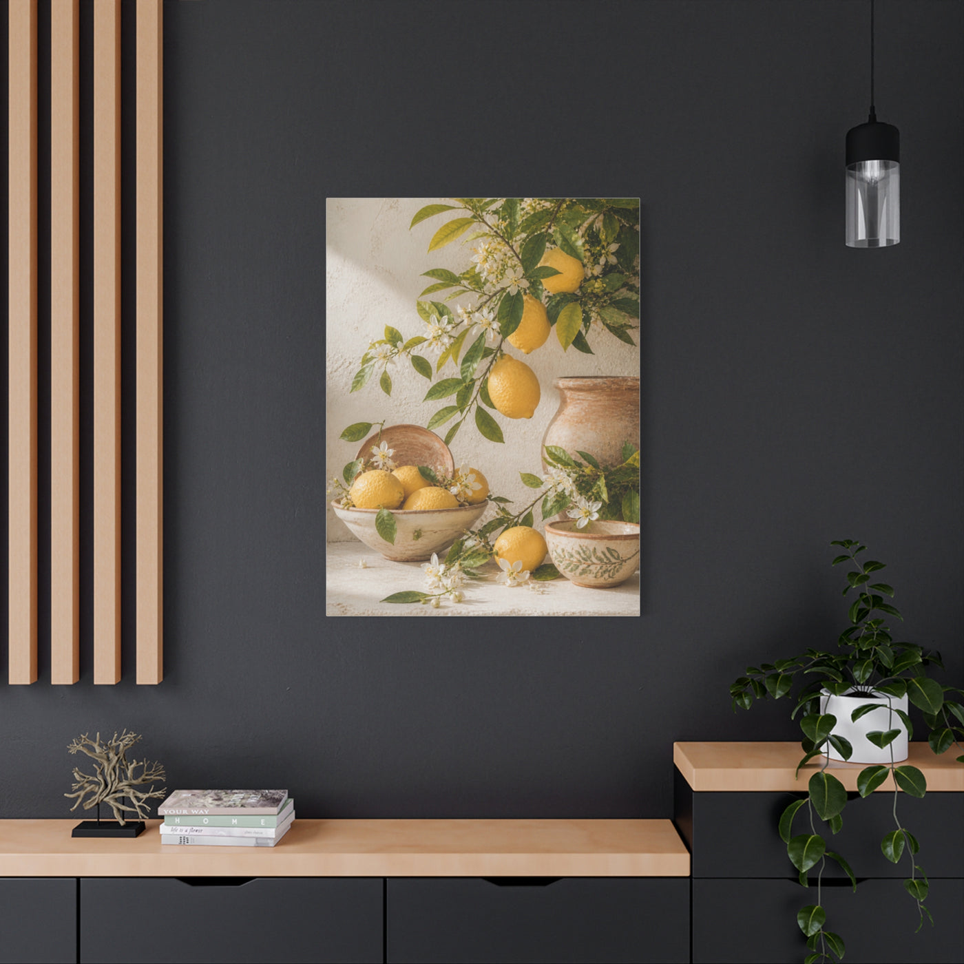 Mediterranean Citrus Botanical Still Life Wall Art & Canvas Print