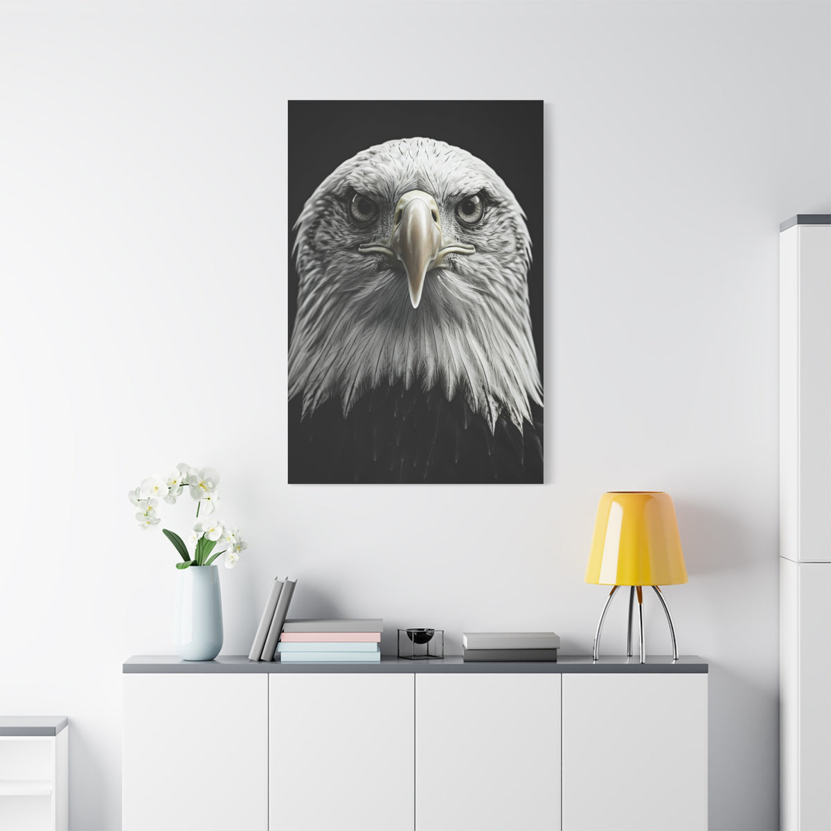 Bald Eagle Power Portrait Wall Art & Canvas Prints