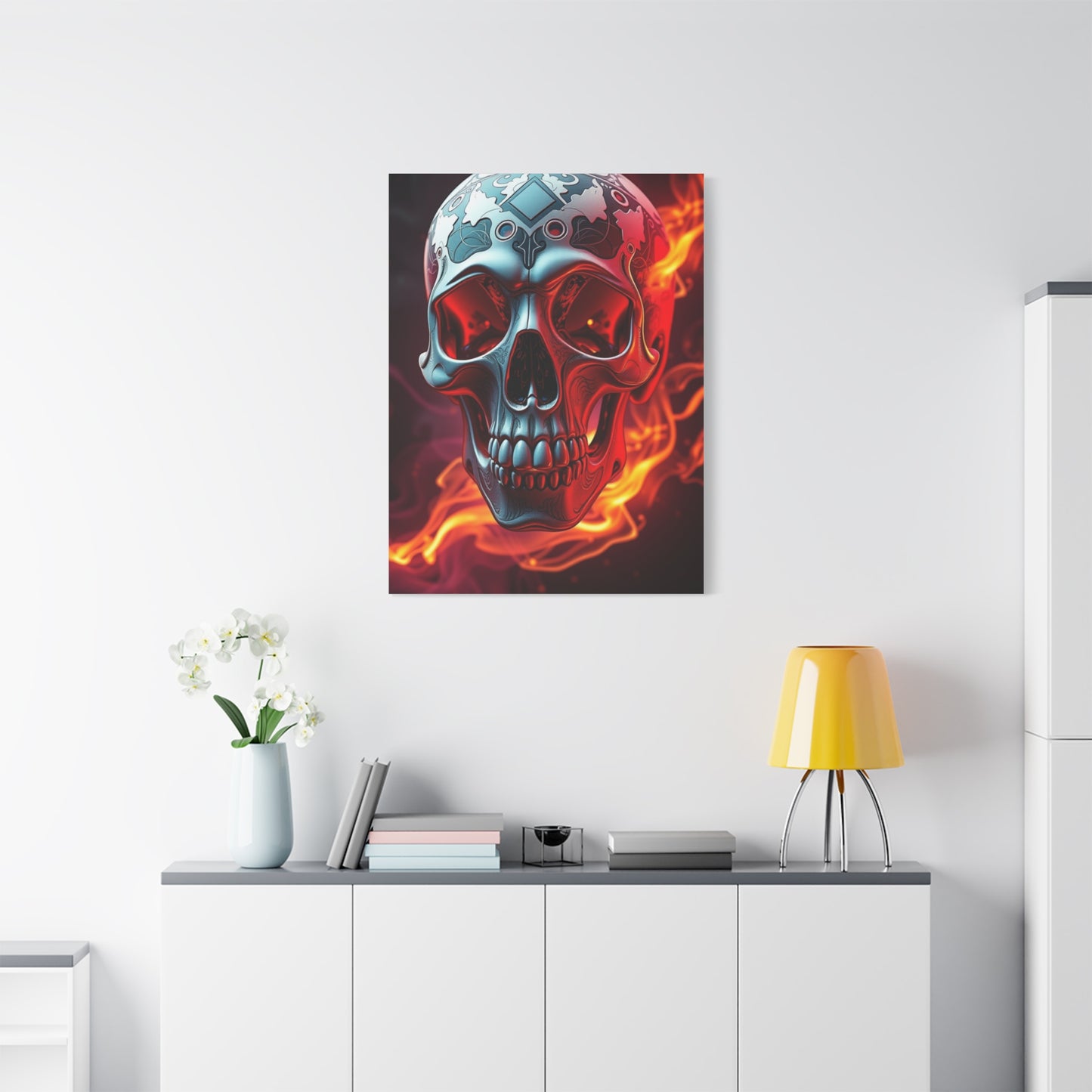 3D Trippy Skull Art By Ali Gulec Supreme Gallery Wall Art & Canvas Print