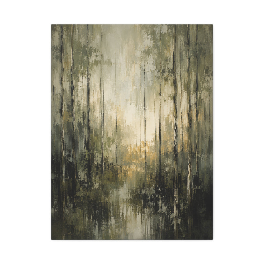 Abstract Forest Reflection Modern Trees Wall Art & Canvas Print