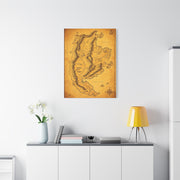 Desert Horizon World Map Adventure Wall Art & Canvas Prints