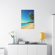 Tropical Palm Paradise Beach Wall Art & Canvas Prints