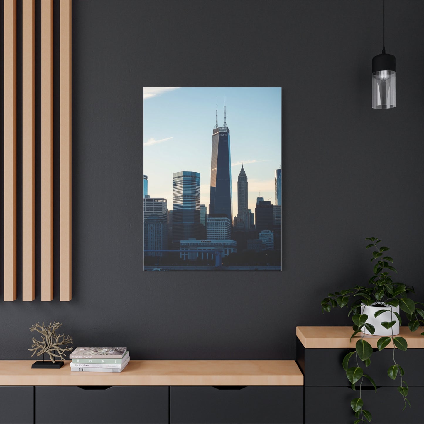 Chicago Skylines Art Canvas Art 6 Wall Art & Canvas Print