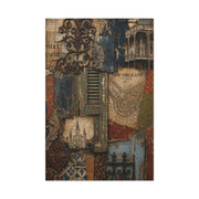 Vintage French Quarter Collage Composition Wall Art & Canvas Print