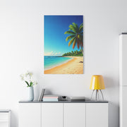 Tropical Palm Paradise Beach Wall Art & Canvas Prints