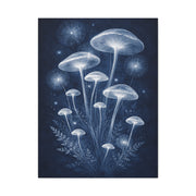 Luminous Blue Herbarium Cyanotype Wall Art & Canvas Print