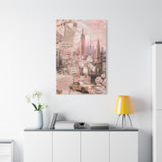 Romantic Blush NYC Dream Collage Wall Art & Canvas Print