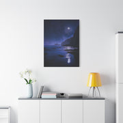 Moonlit Starry Coastline Wall Art & Canvas Print