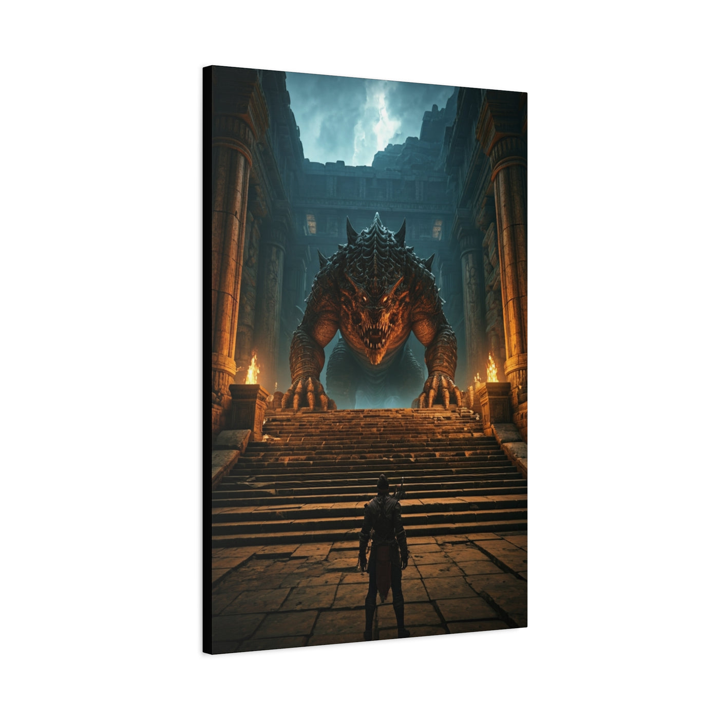 Colossal Dragon Guardian Wall Art & Canvas Prints
