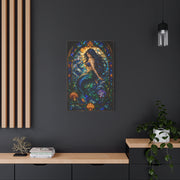 Stained Glass Ocean Siren Wall Art & Canvas Print