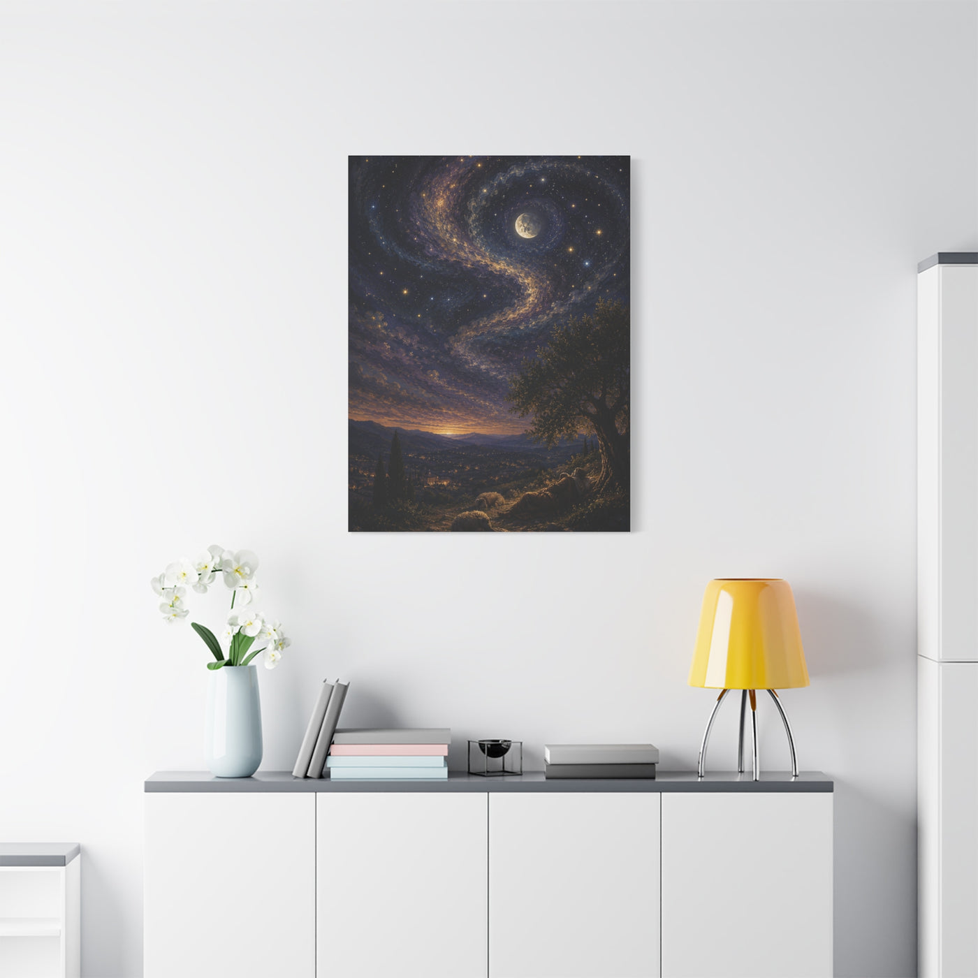 Psalm 8 Celestial Wonder Scripture Wall Art & Canvas Print