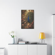 Romantic Garden Peacock Pair Wall Art & Canvas Print