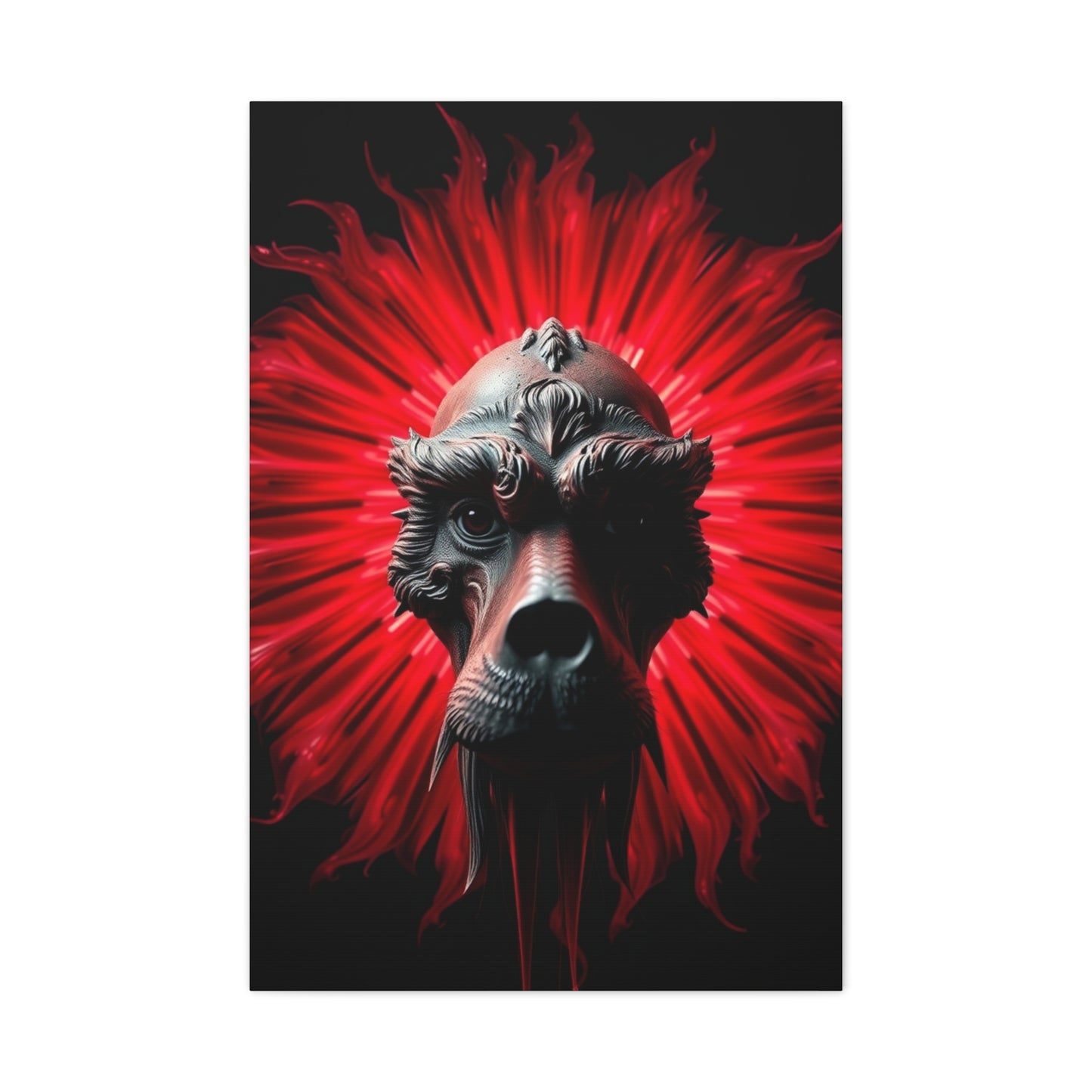 Black, White & Red Art Refined Canvas Wall Art & Canvas Print
