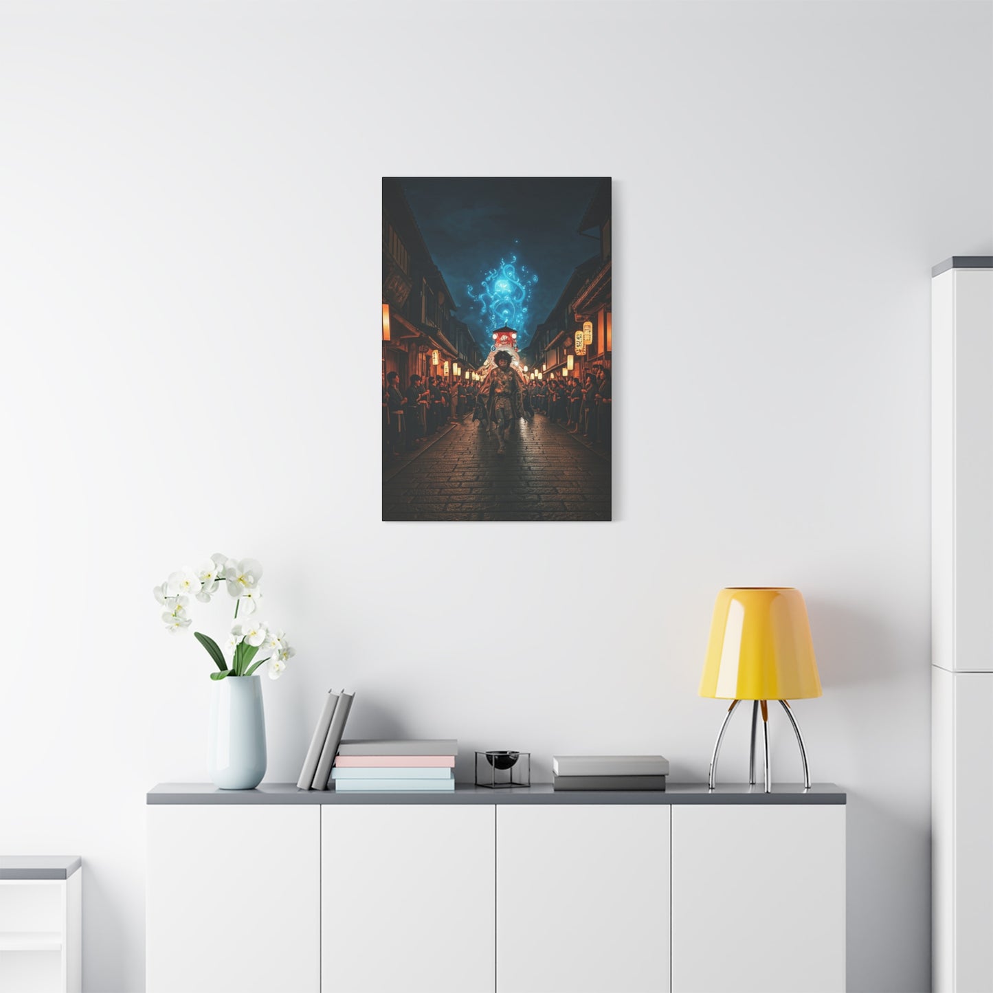 Spirit Procession of the Blue Flame Wall Art & Canvas Prints