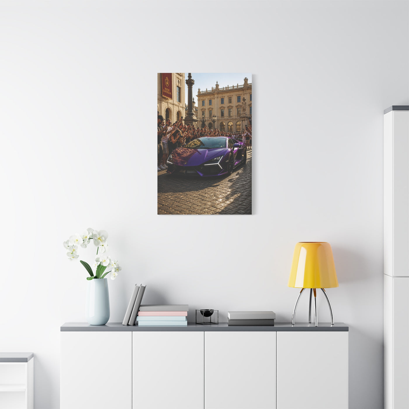 Viola Mithras Lamborghini Revuelto Supercar Scene Wall Art & Canvas Print