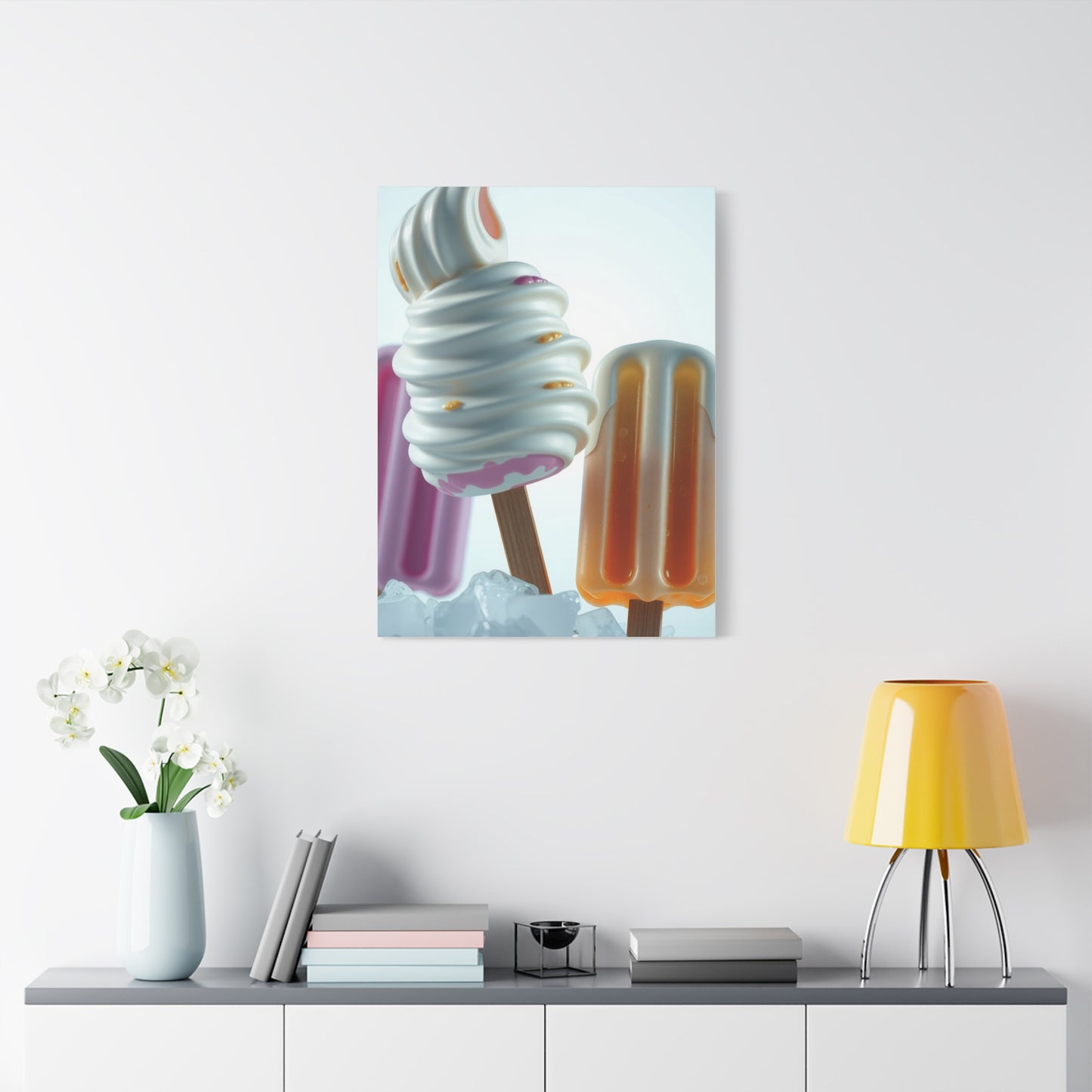 Ice Cream & Popsicle Art Supreme Canvas Wall Art & Canvas Print