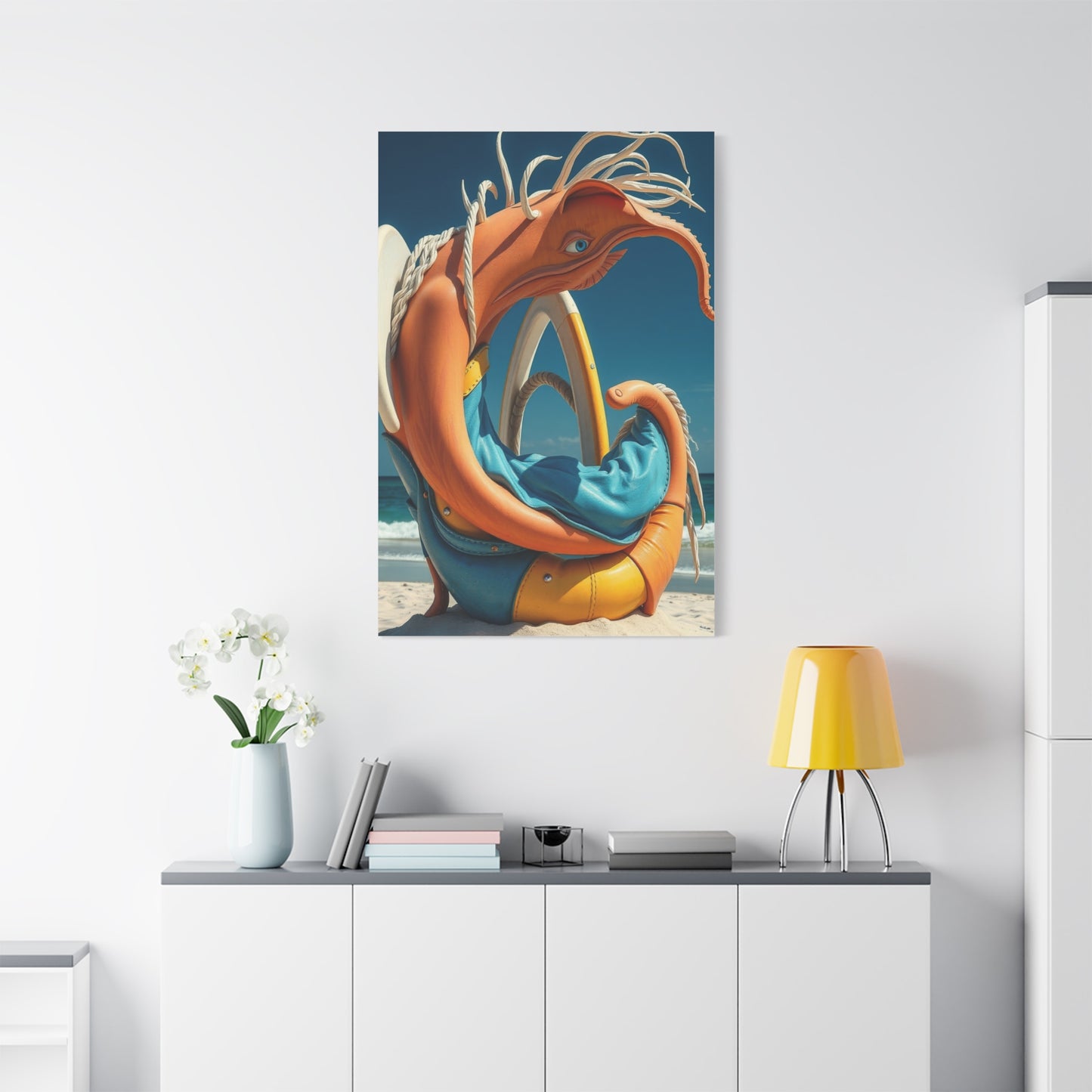 Serene Shoreline Masterpiece Wall Art & Canvas Print