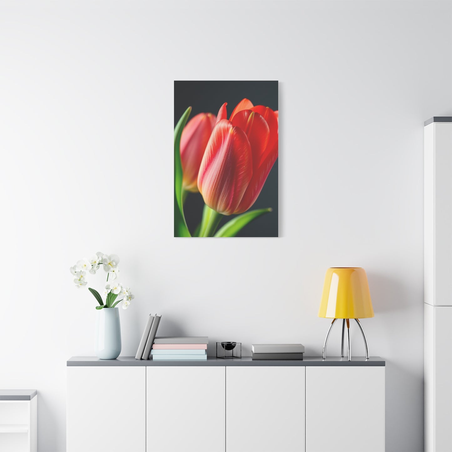 Tulip Flower Art Refined Canvas Wall Art & Canvas Print