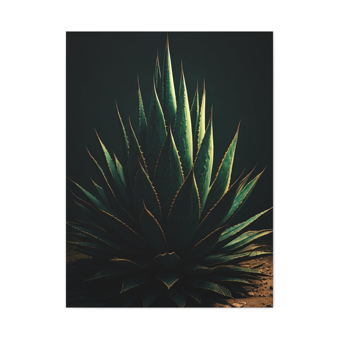 Midnight Agave Sculpture Wall Art & Canvas Prints