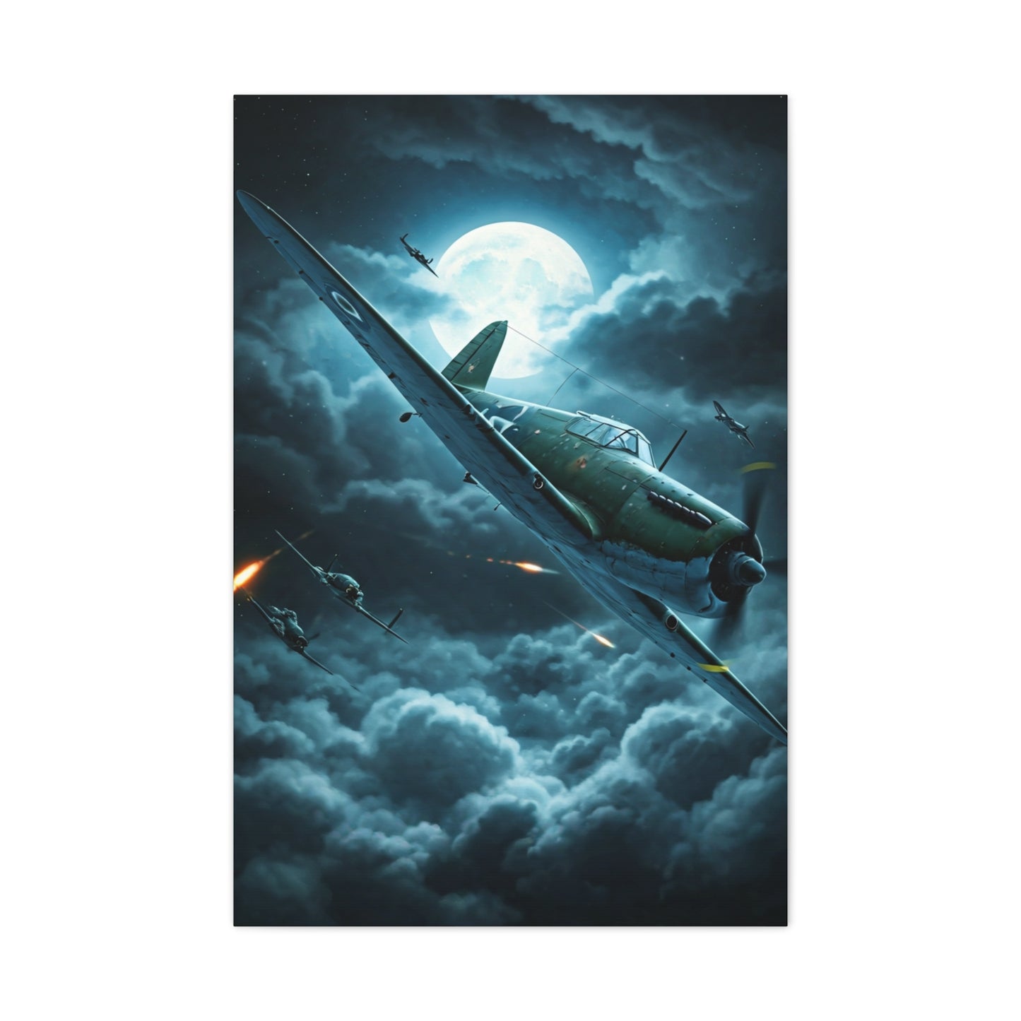 Moonlit Storm Flight Mystery Wall Art & Canvas Prints