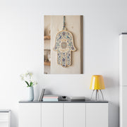 Ceramic Hamsa Blessing Wall Art & Canvas Print