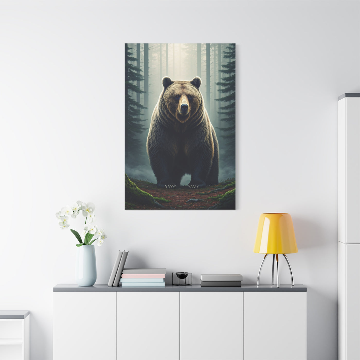 Majestic Forest Grizzly Bear Wall Art & Canvas Prints