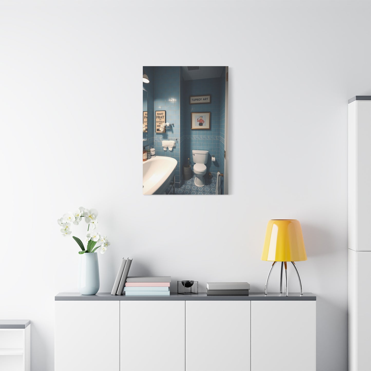 Bathroom Humor Art Supreme Gallery Wall Art & Canvas Print