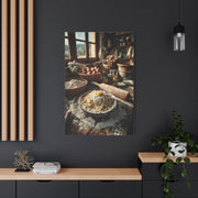 Homemade Pasta Rustic Kitchen Prep Wall Art & Canvas Print