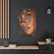 Copper Monocle Freckled Portrait Wall Art & Canvas Print