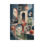 Surreal Geometric Portal Landscape Wall Art & Canvas Print