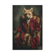 Gentleman Fox Aristocratic Portrait Wall Art & Canvas Print