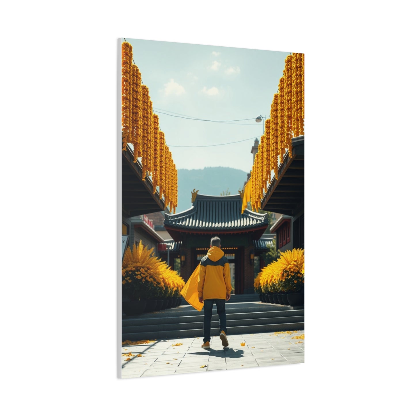 Golden Horizon Creation Wall Art & Canvas Print