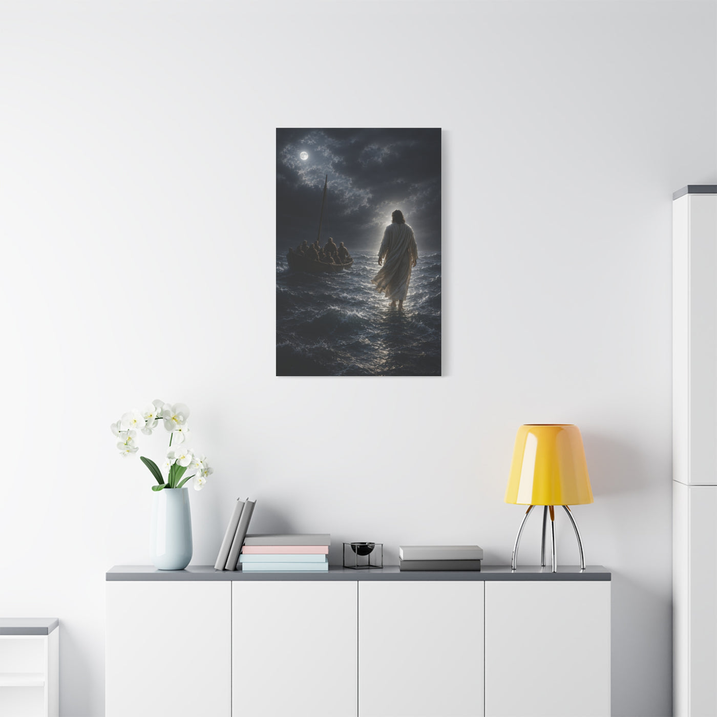 Jesus Walking on Water Scripture Wall Art & Canvas Print